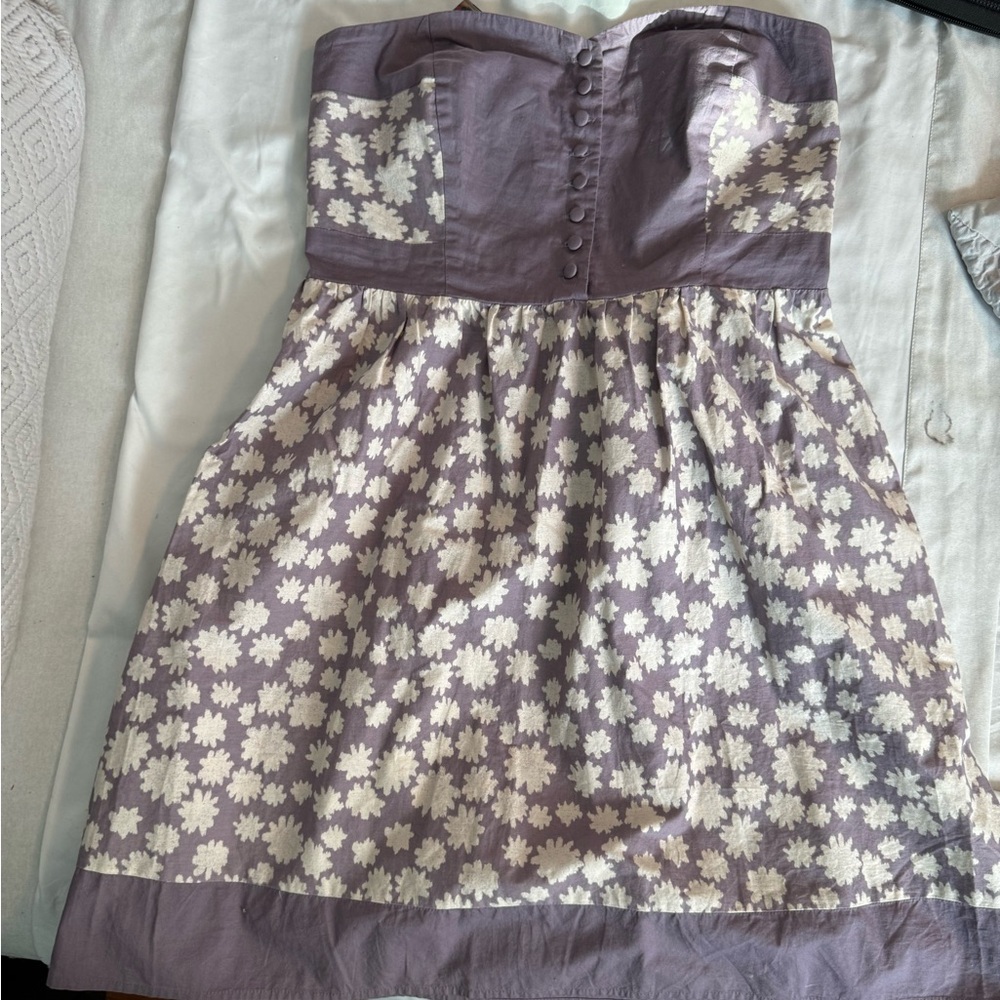URBAN OUTFITTER Kimichi Blue cute lavendar & cream flowers summer minidress NWT